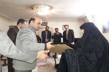 دیدار با خانواده شهید حفظ ا... تمیمی